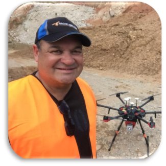 Richard with a drone